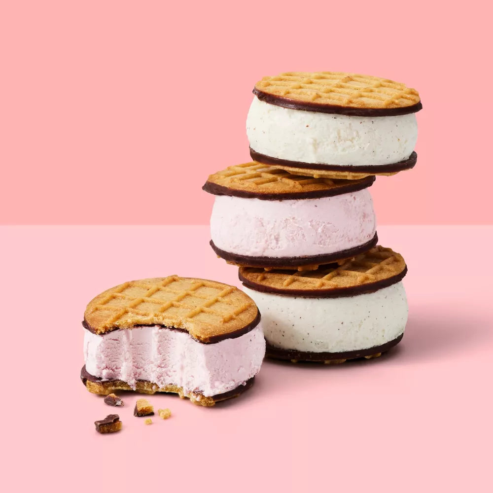Tillamook Vanilla Bean Ice Cream Sandwich, 4 Count