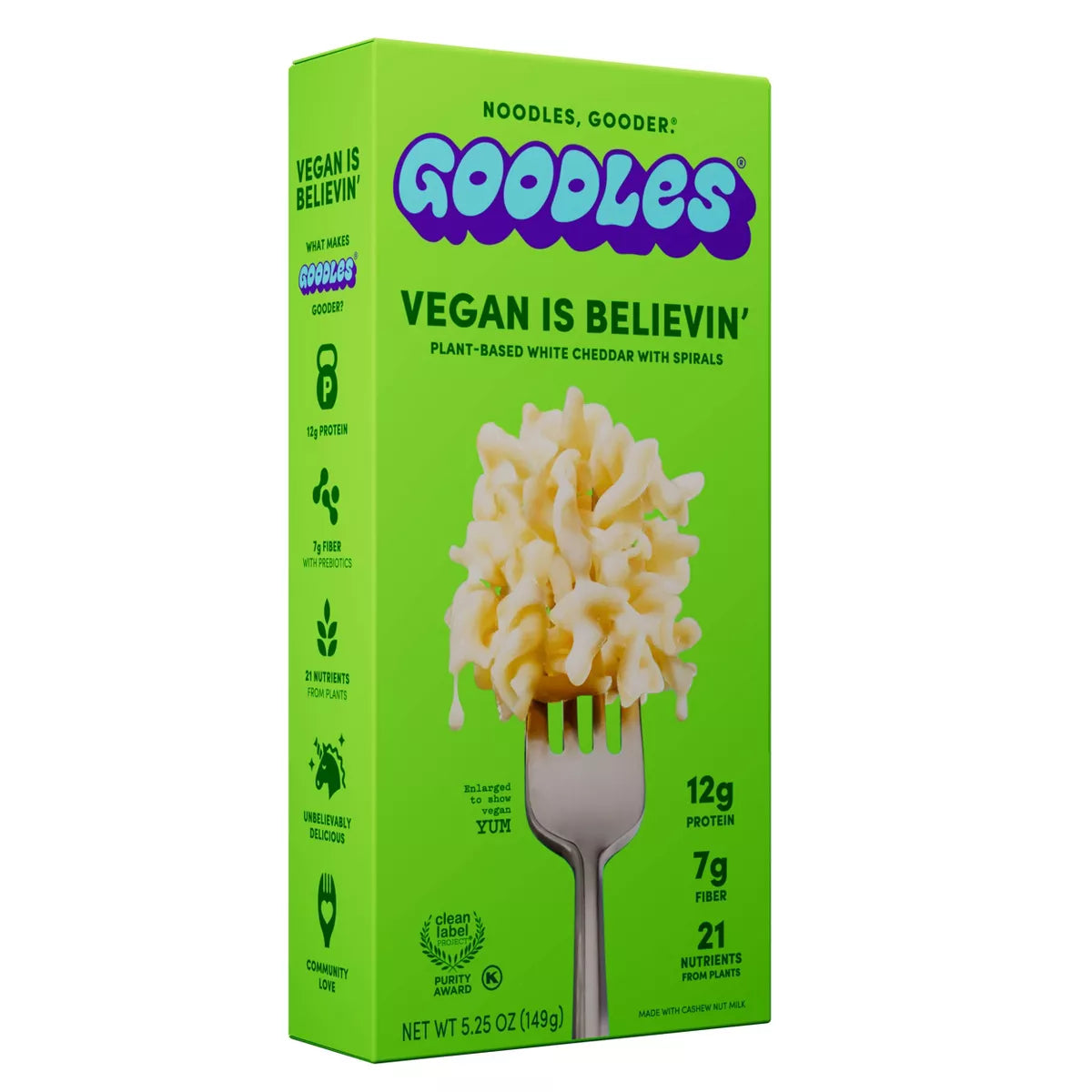 Goodles Vegan Is Believin, 5.25 oz