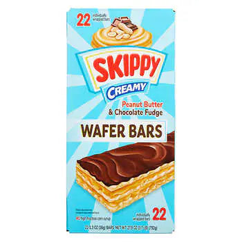 Skippy Peanut Butter & Chocolate Fudge Wafer Bar 22 ct, 1.3 oz