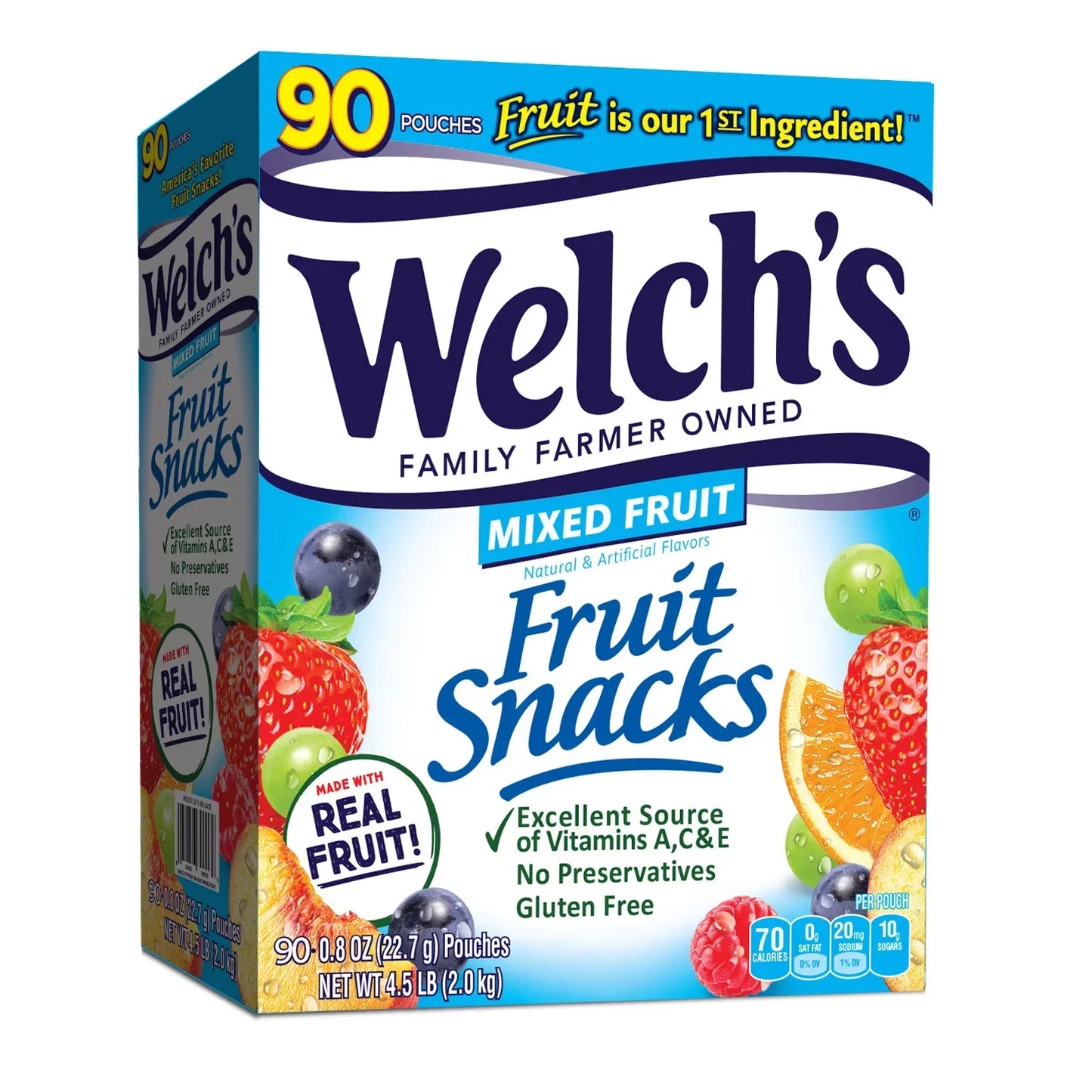 Welch's Mixed Fruit Snacks, 90 Count