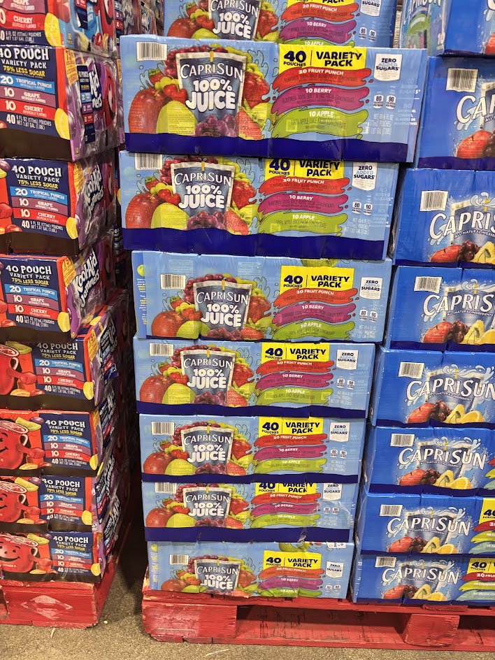 Capri Sun 100% Juice Variety Pack Zero Added Sugars 40 ct, 6 oz