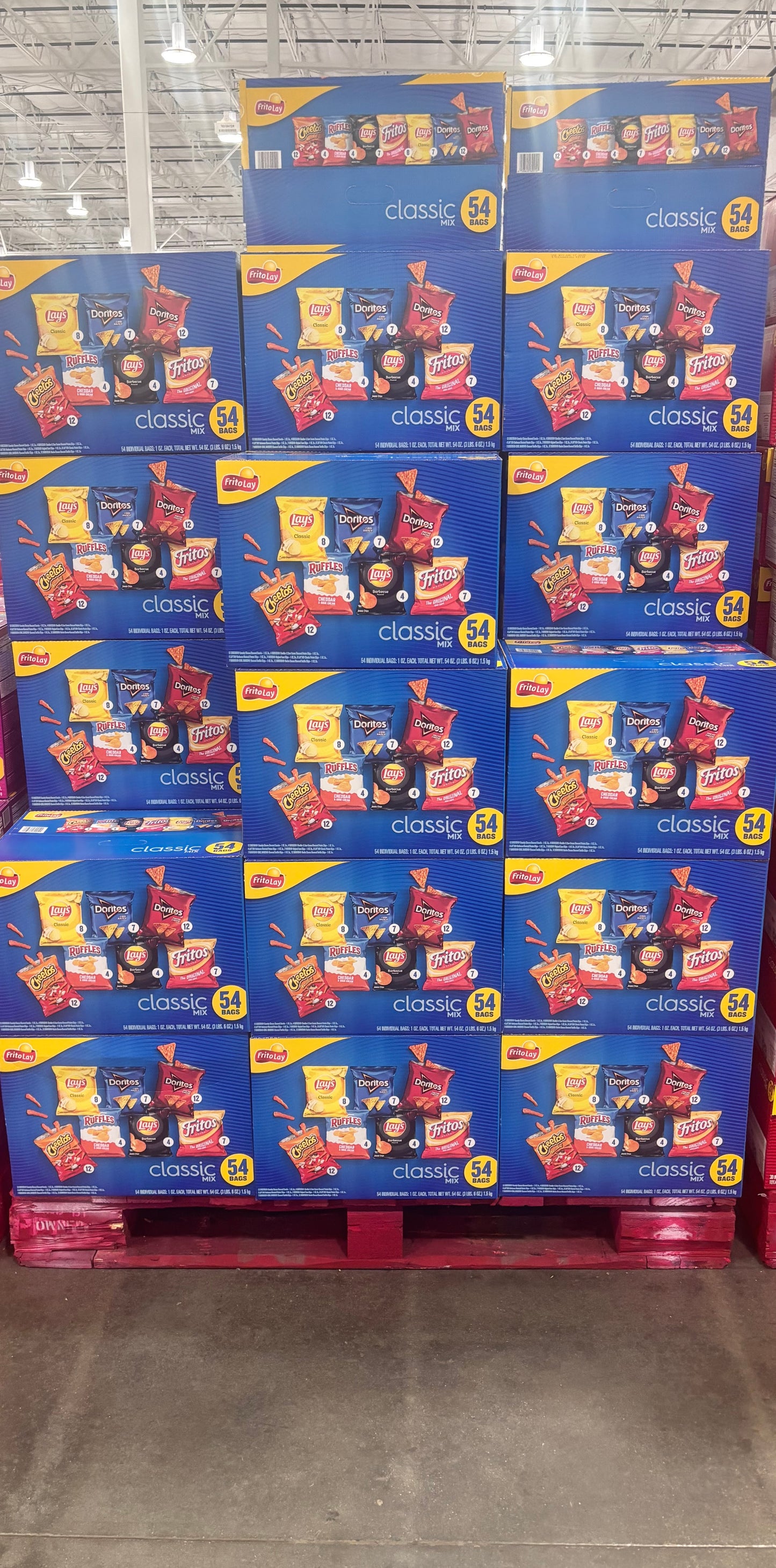 Frito Lay Classic Mix Variety Pack 54 ct, 1 oz