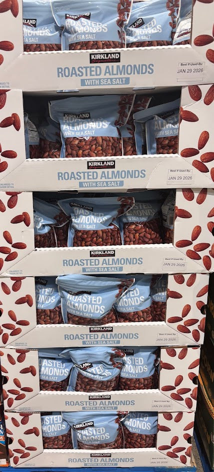 Kirkland Signature Roasted Almonds, Sea Salt, 2.5 lbs