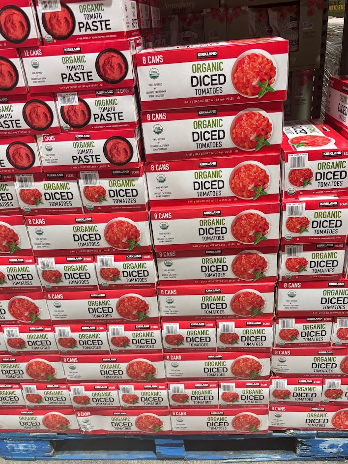 Kirkland Signature Organic Diced Tomatoes 8 ct, 14.5 oz