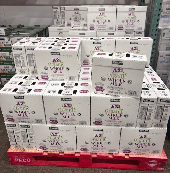 Kirkland Signature A2 Protein Organic Whole Milk 3 ct, .5 gal