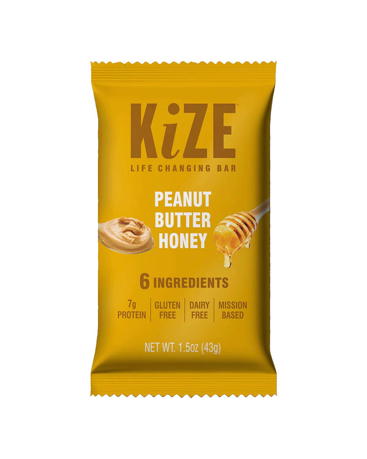 Kize Peanut Butter Honey Bar 1.5 oz
