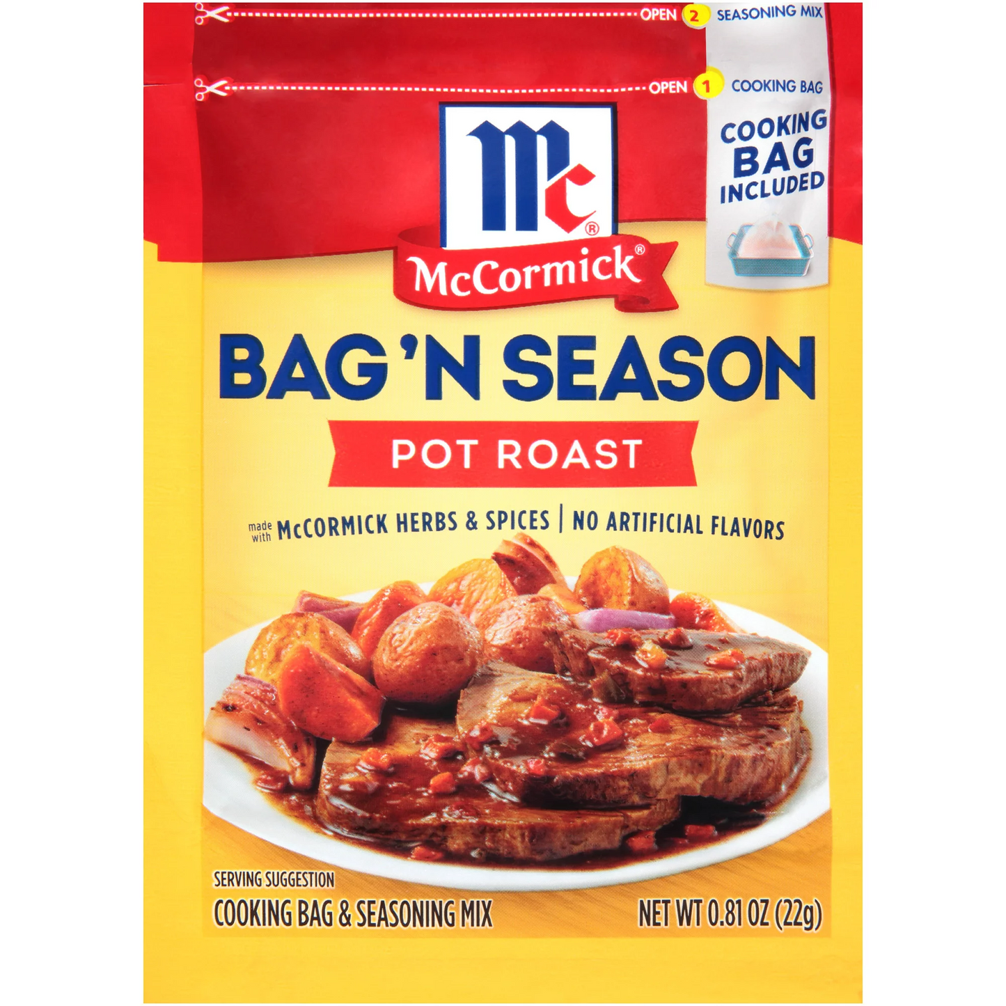 McCormick Bag 'n Season Pot Roast Seasoning Mix, 0.81 oz