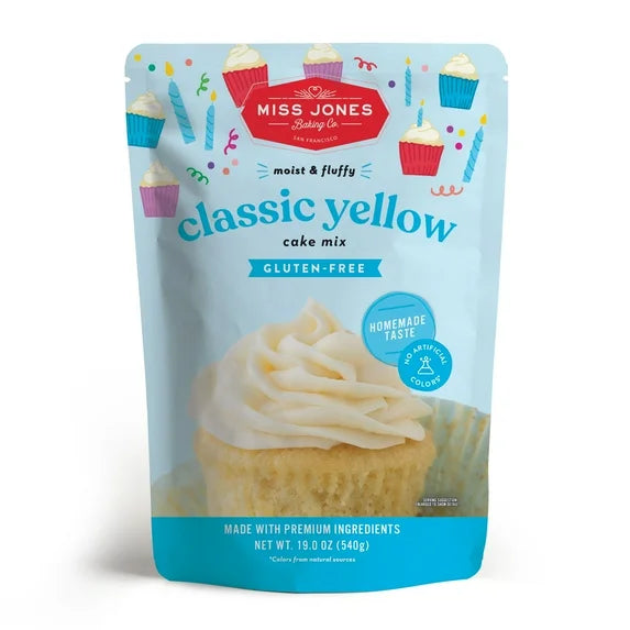Miss Jones Baking Co Gluten Free Classic Yellow Cake Mix, 19 oz