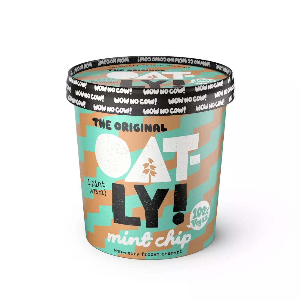 Oatly Mint Chip No Dairy Frozen Dessert, 1 Pint