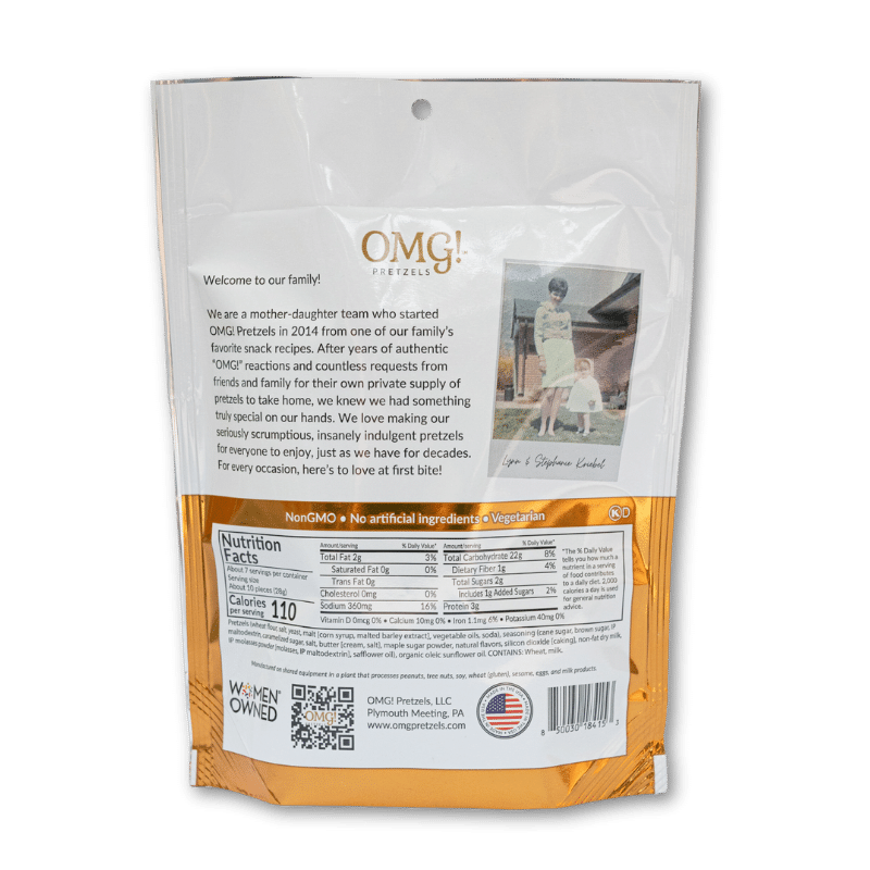 OMG! Pretzels Salty Butterscotch Seasoned Sourdough Pretzel Nuggets, 6.5 oz