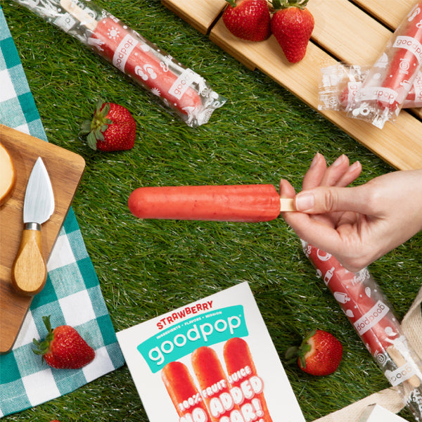 Goodpop Strawberry Jr Pops, 6 Count