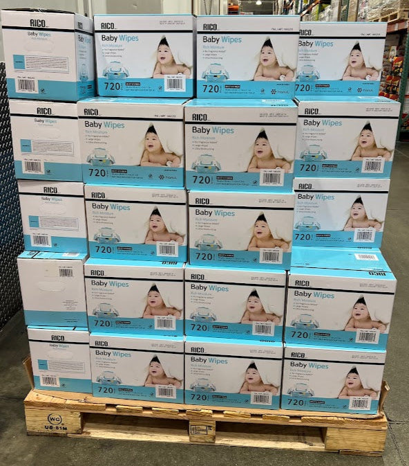 Rico Baby Wipes, 720 Count