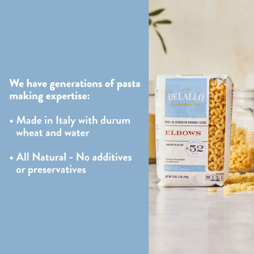 Delallo Elbow Macaroni, 16 oz