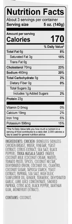 Kevin's Natural Foods, Chicken Tikka Masala, 16 oz