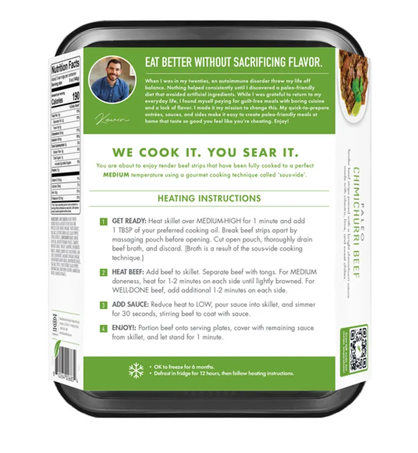 Kevin's Natural Foods Chimichurri Beef, 16 oz