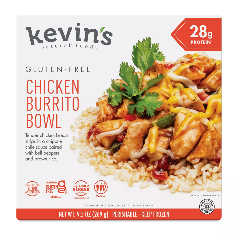 Kevin's Natural Foods Chicken Burrito Bowl, 9.5 oz