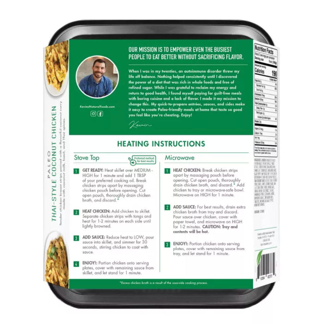 Kevin's Gluten Free Thai-Style Coconut Chicken, 16oz