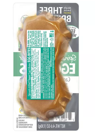 Three Bridges Gluten Free Spinach & Bell Pepper Egg White Bites, 4.6 oz