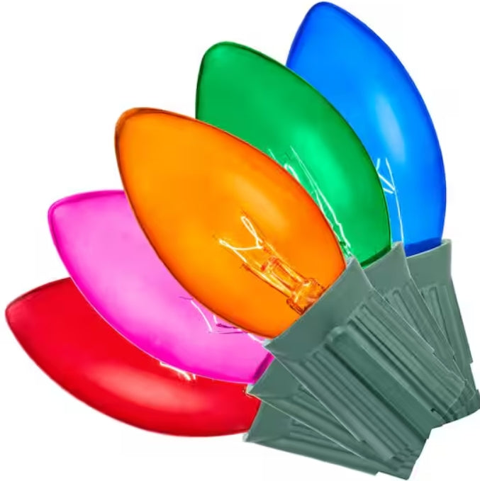 Home Accents Holiday 25 Multi-Colored Incandescent C9 Lights