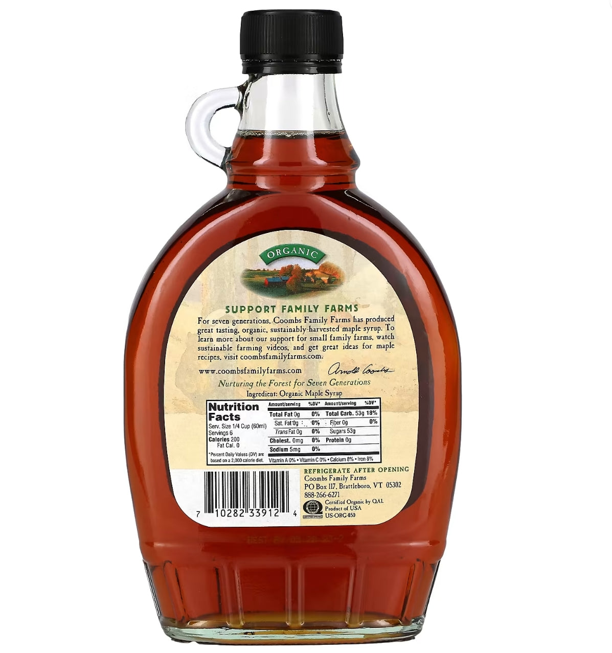 Coombs Family Farms Organic Maple Syrup, 12 oz