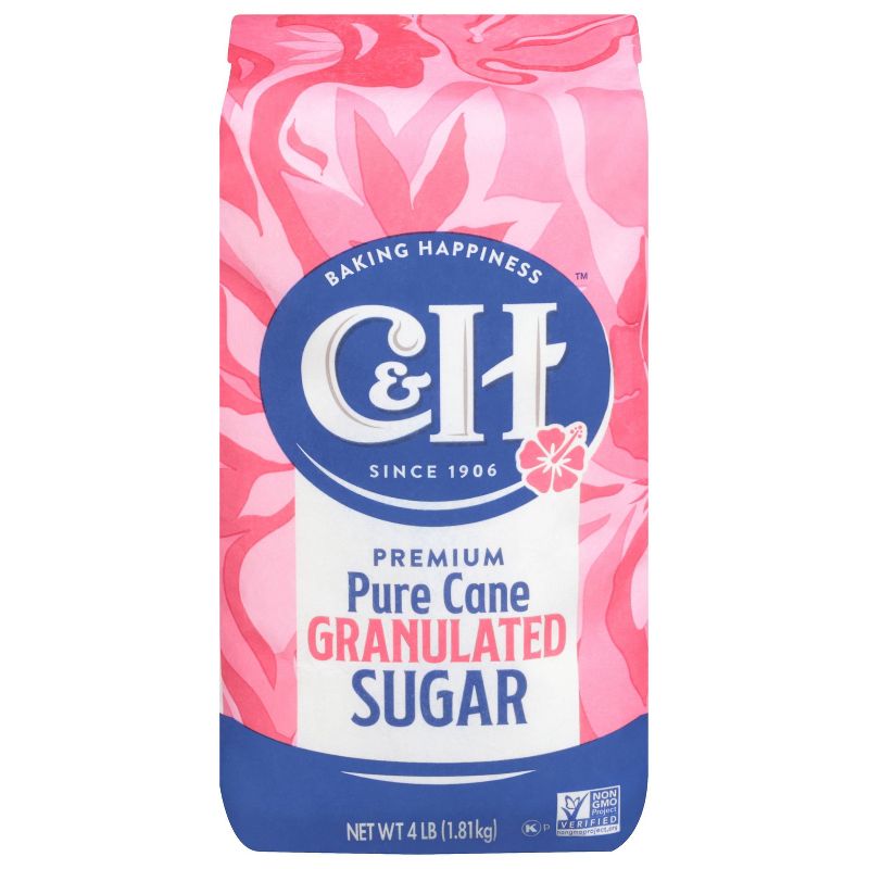 C&H Premium Pure Cane Granulated Sugar, 64 oz