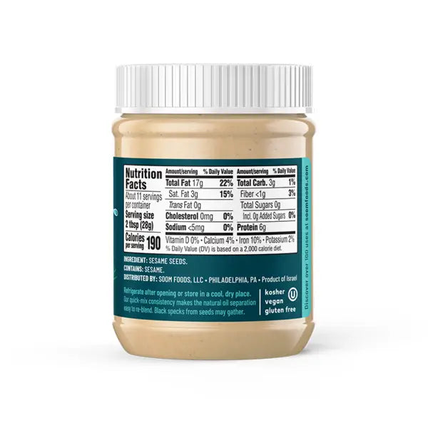 Soom Premium Tahini, 11 oz