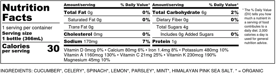 Cross Roots Torrey Greens Juice, 12.4 oz