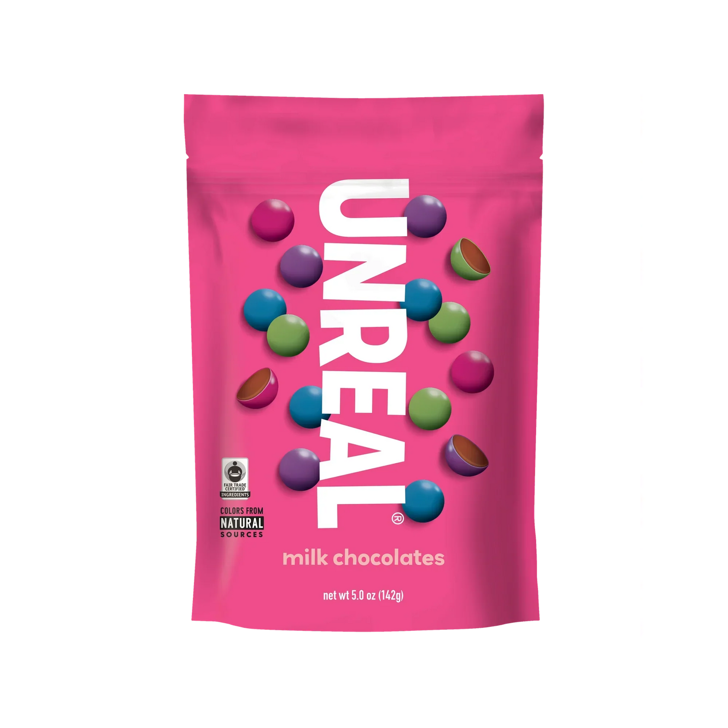 UNREAL Candy Coated Milk Chocolate Gems, 5 oz