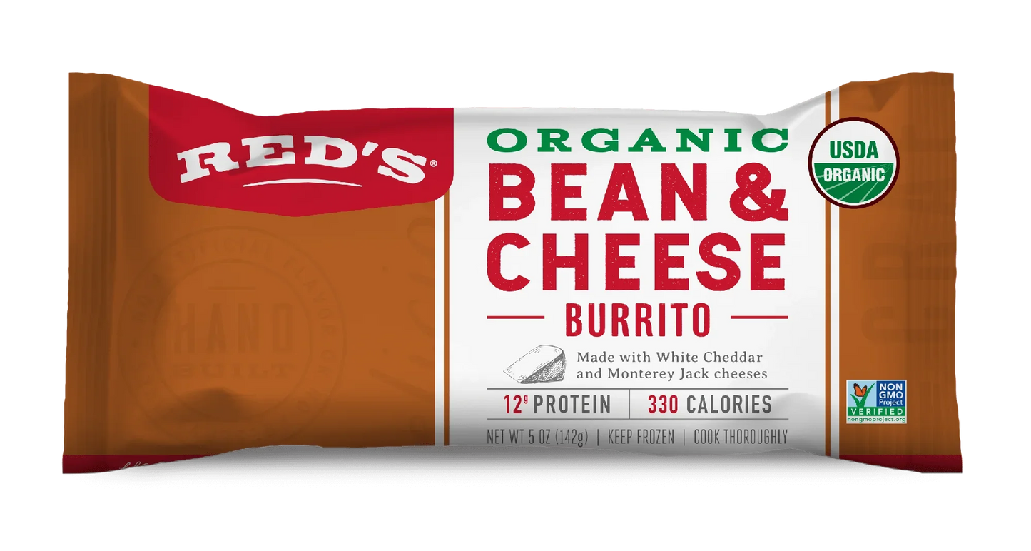 Red's Organic Bean and Cheese Burrito, 4 Count