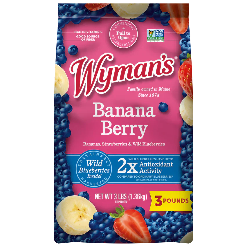 Wyman's Frozen Banana Berry, 3 lbs