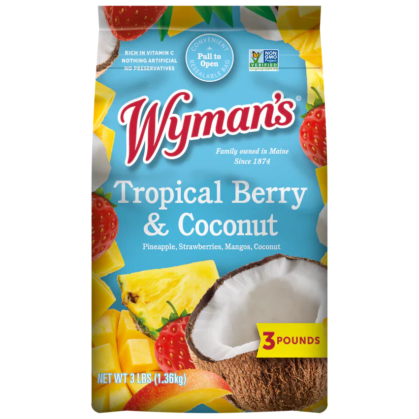 Wyman's Frozen Tropical Berry and Coconut, 3 lbs