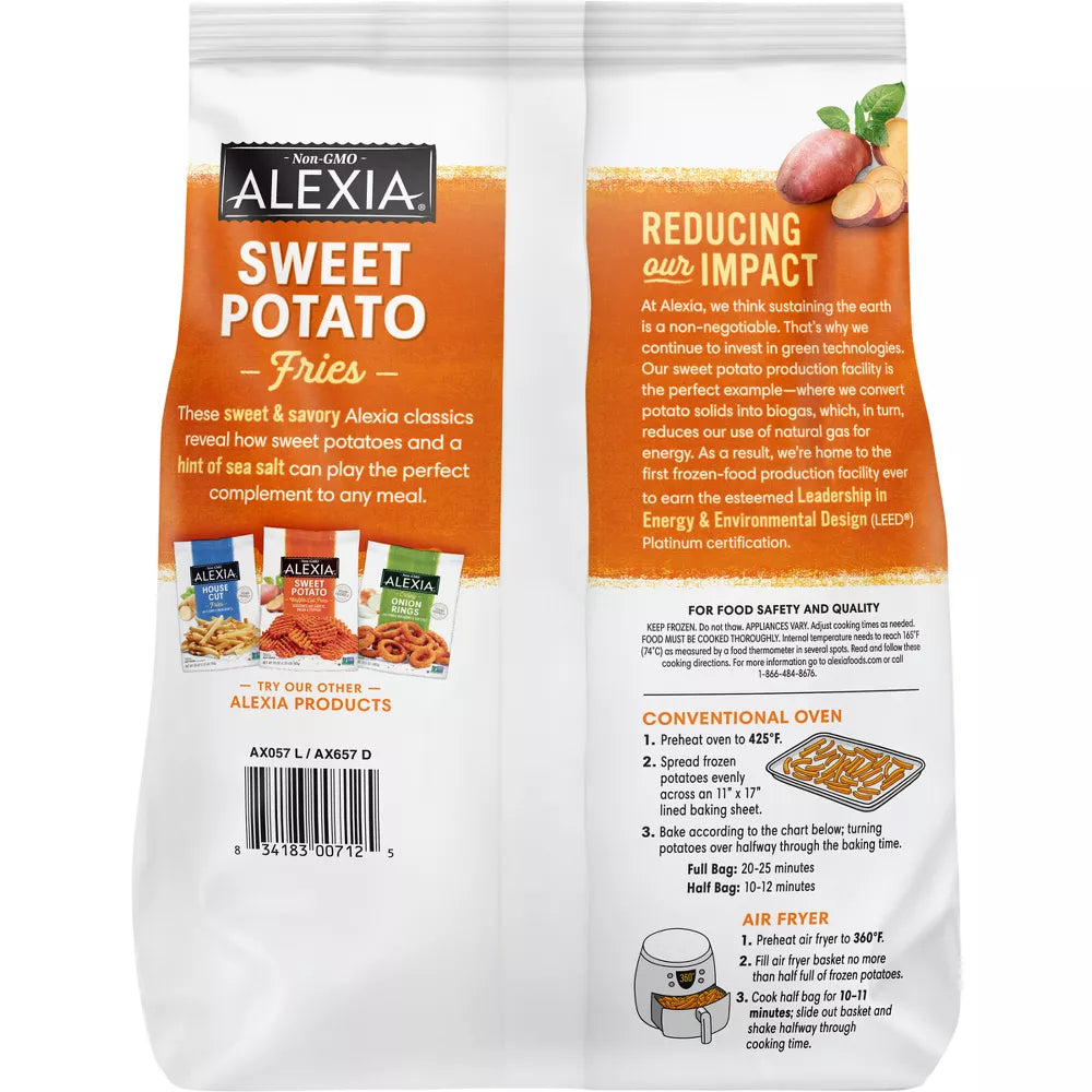 Alexia Frozen Vegan Sweet Potato Fries - 20oz