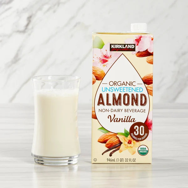 Kirkland Signature, Organic Almond Beverage, Vanilla 6 ct, 32 oz