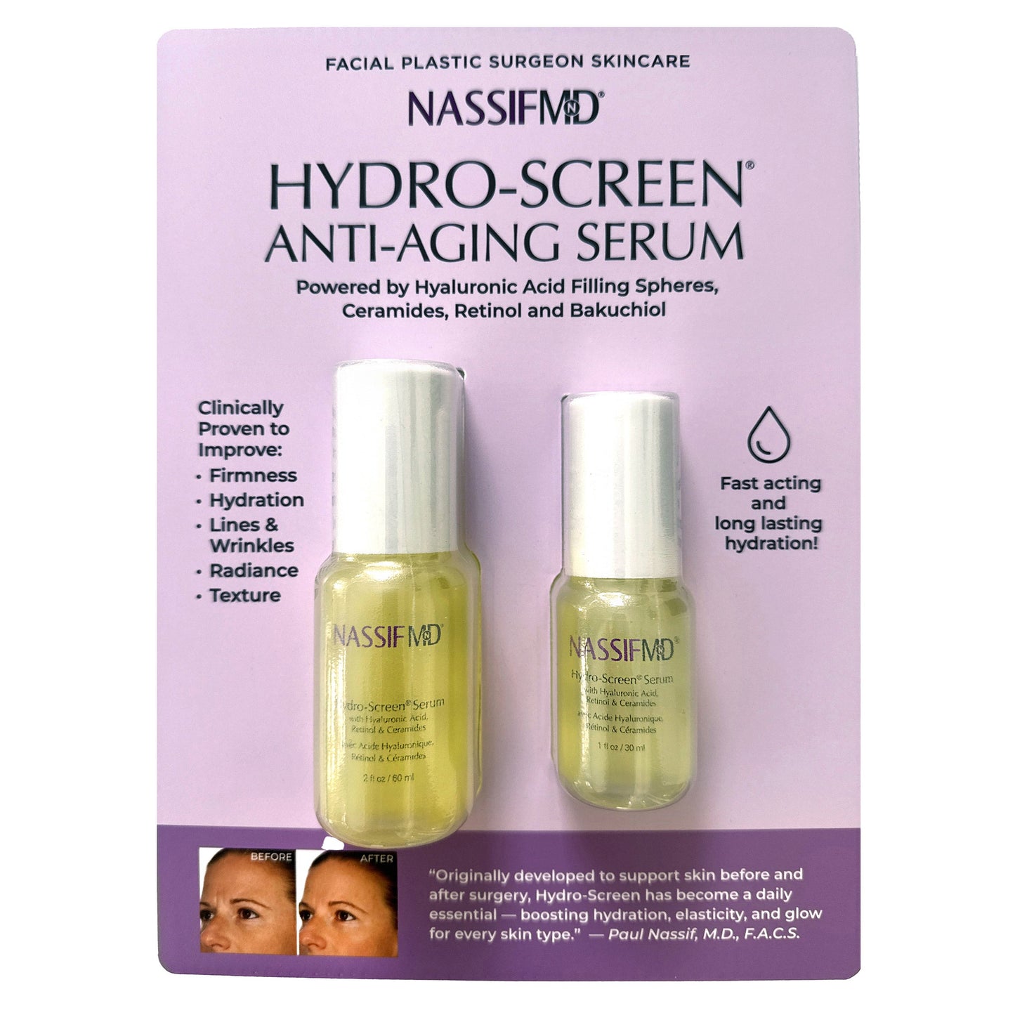 NassifMD Hydro-Screen 2 FL OZ + 1 FL OZ