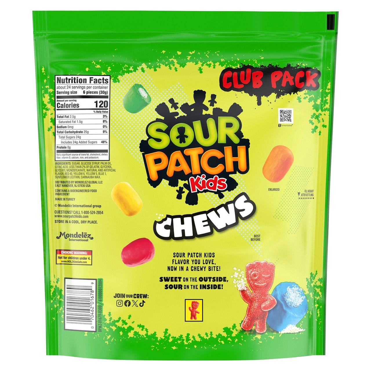 Sour Patch Kids Chews 1lb