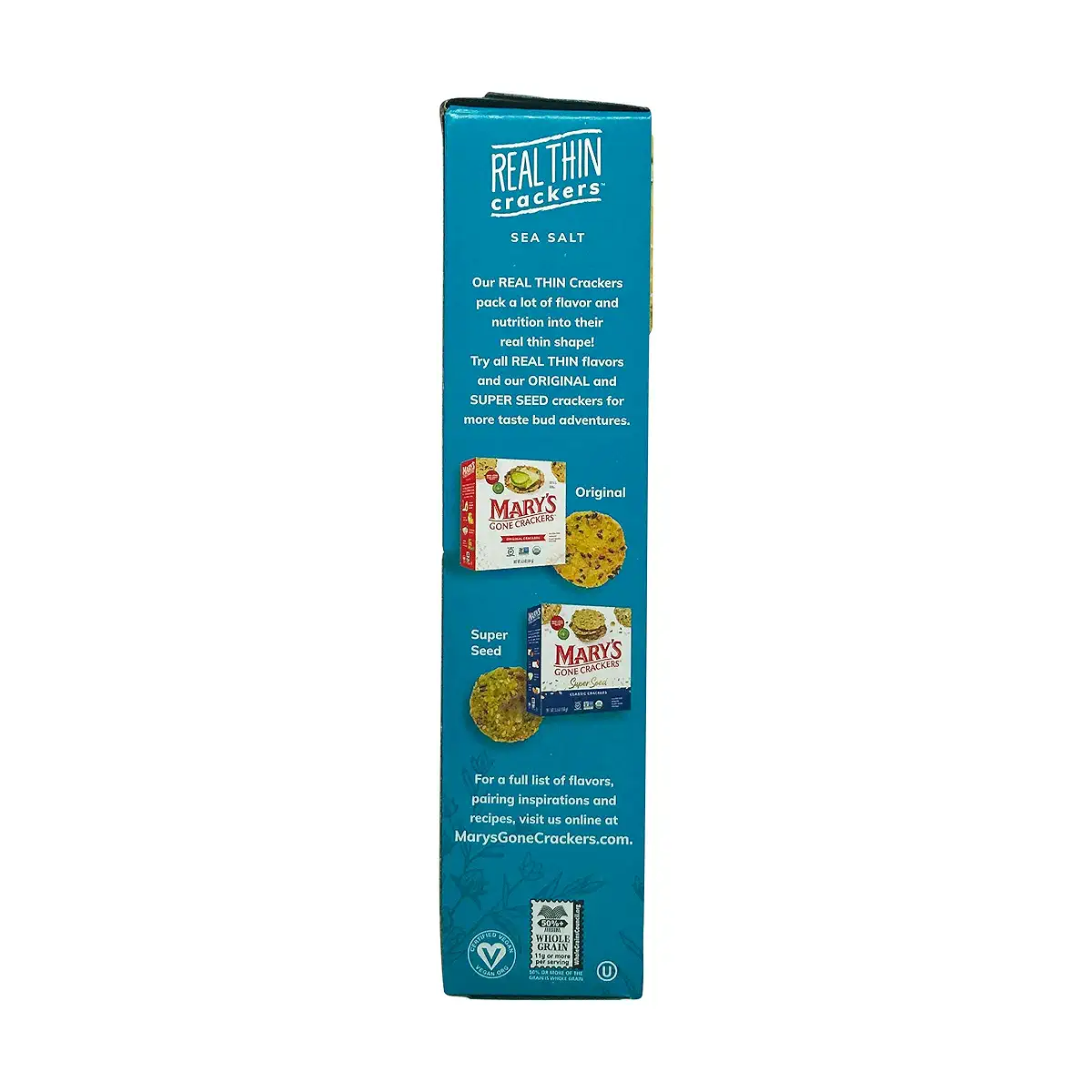 Mary's Gone Crackers Organic & Gluten Free Sea Salt Real Thin Crackers, 5 oz