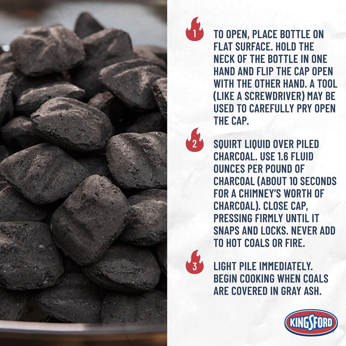 Kingsford Odorless Charcoal Lighter Fluid, 64 fl. oz., 2 pk.