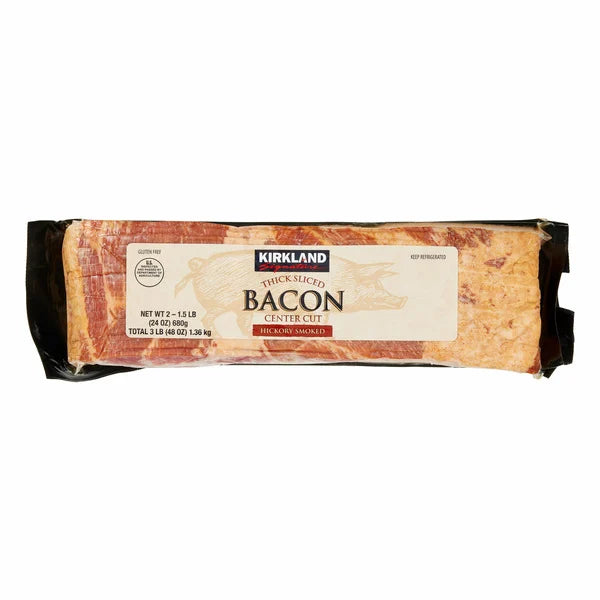 Kirkland Signature Thick Sliced Bacon 2 ct, 1.5 lb