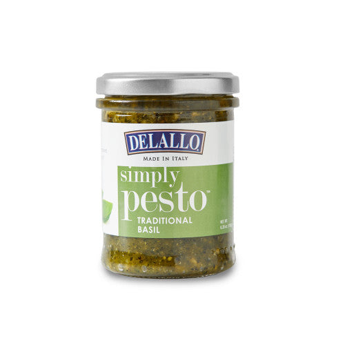 Delallo Traditional Basil Pesto Sauce, 6.35 oz