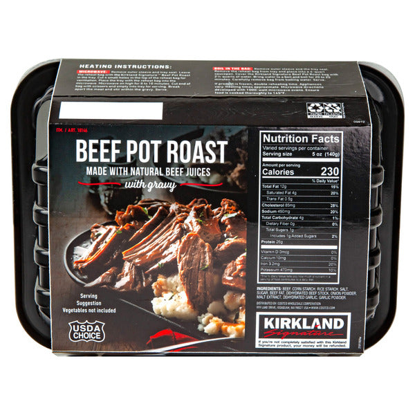 Kirkland Signature Beef Pot Roast with Gravy 2lbs