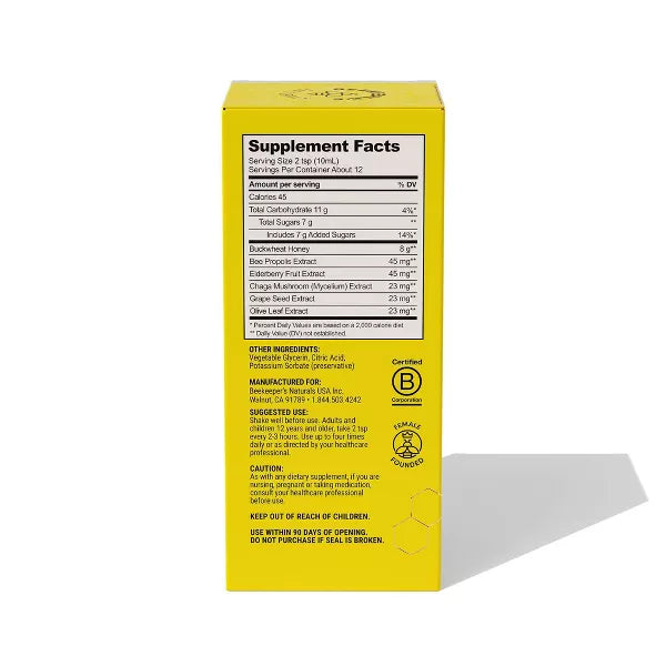 Beekeepers Naturals Daytime Propolis Cough Syrup, 4 oz
