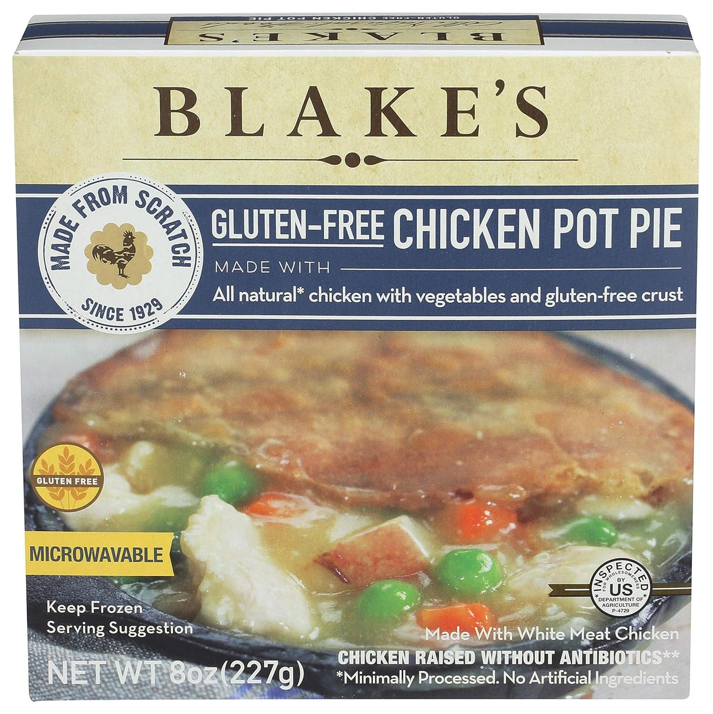 Blake's All Natural Gluten-Free Chicken Pot Pie, 8 oz