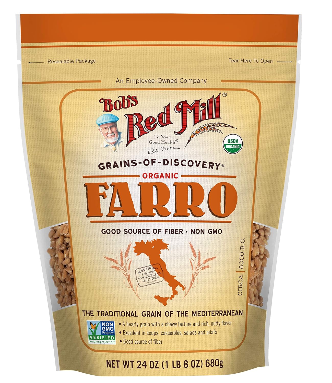 Bob's Red Mill Organic Farro Grain, 24 oz