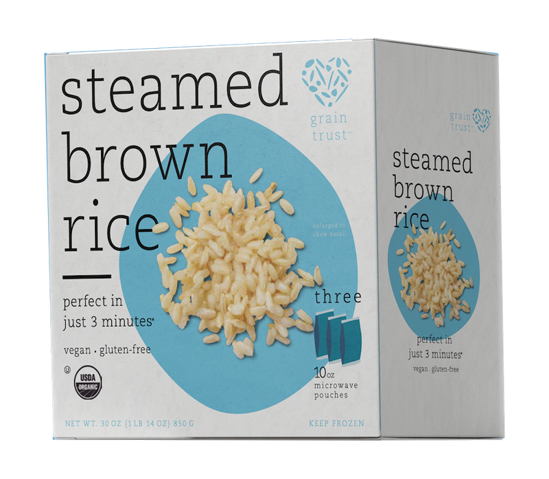 Grain Trust Steamed Brown Rice, 30 oz