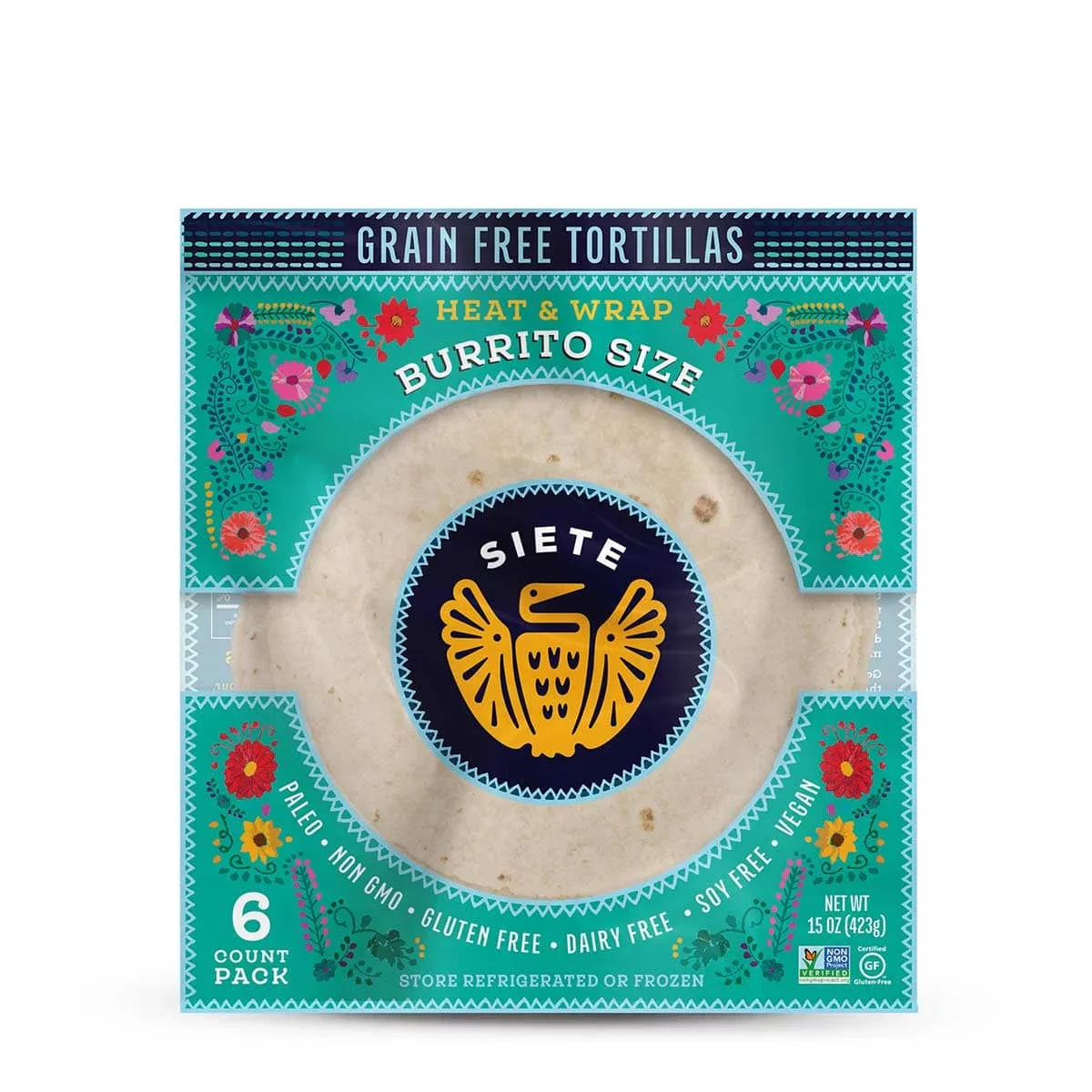 Siete Burrito Tortillas, 6 Count