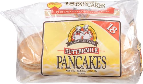 De Wafflebakkers Fluffly Buttermilk Pancakes, 18 Count