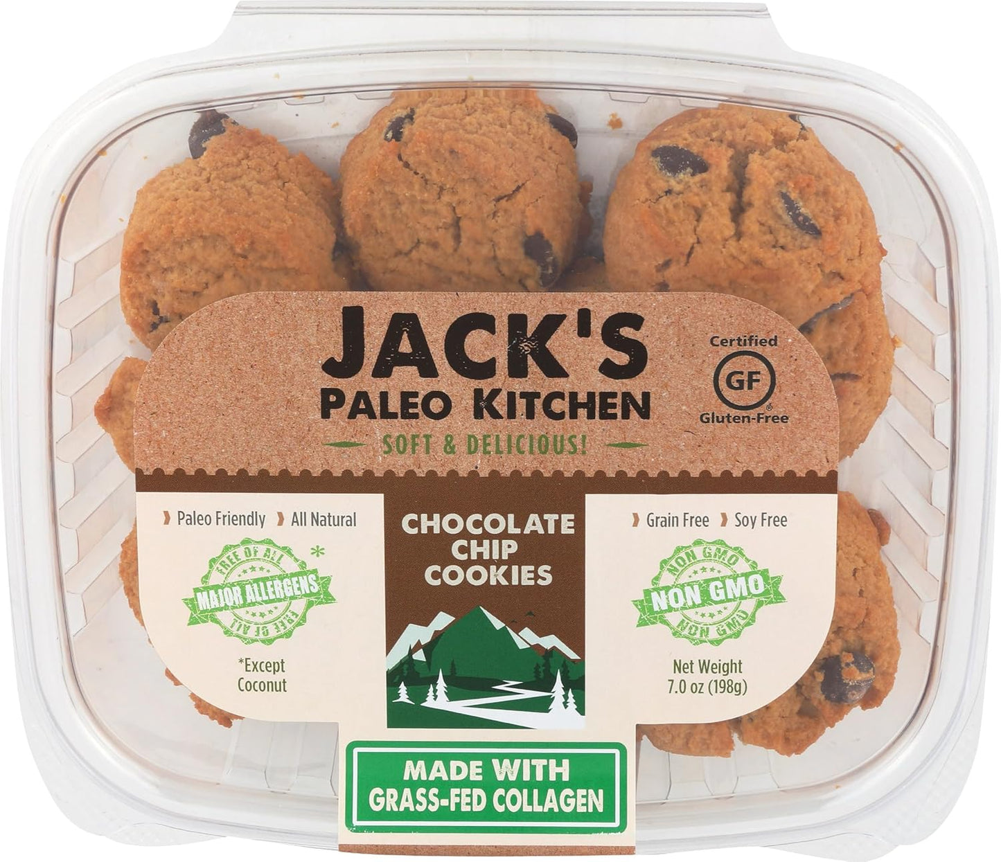 Jack's Paleo Kitchen Chocolate Chip Paleo Cookies, 7 oz
