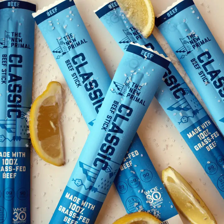The New Primal Classic 100% Grass-Fed Single Beef Meat Stick, 1 oz