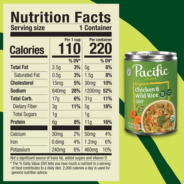Pacific Foods Organic Chicken & Wild Rice Soup, 16.3 oz