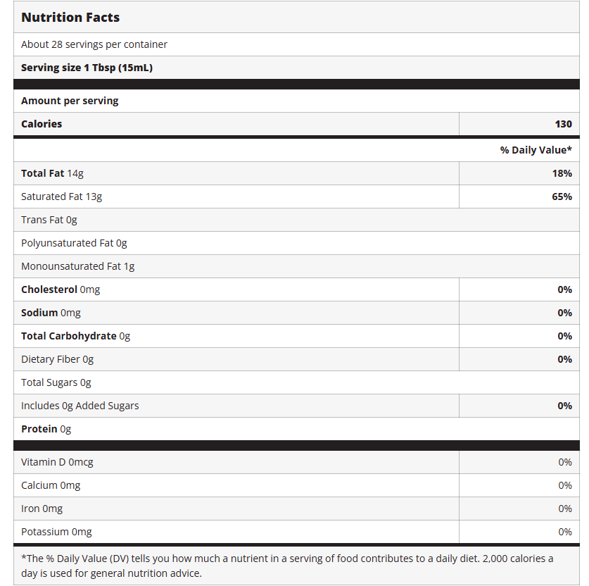 Cadia Organic Unrefined Extra Virgin Coconut Oil, 14 oz